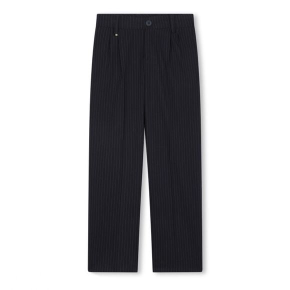 BOSS - Pinstripe Dress Pants - Navy - Picture 1 of 8